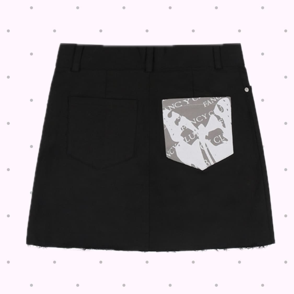 팬시클럽 커브 포인트 코튼 미니스커트 상품이미지2