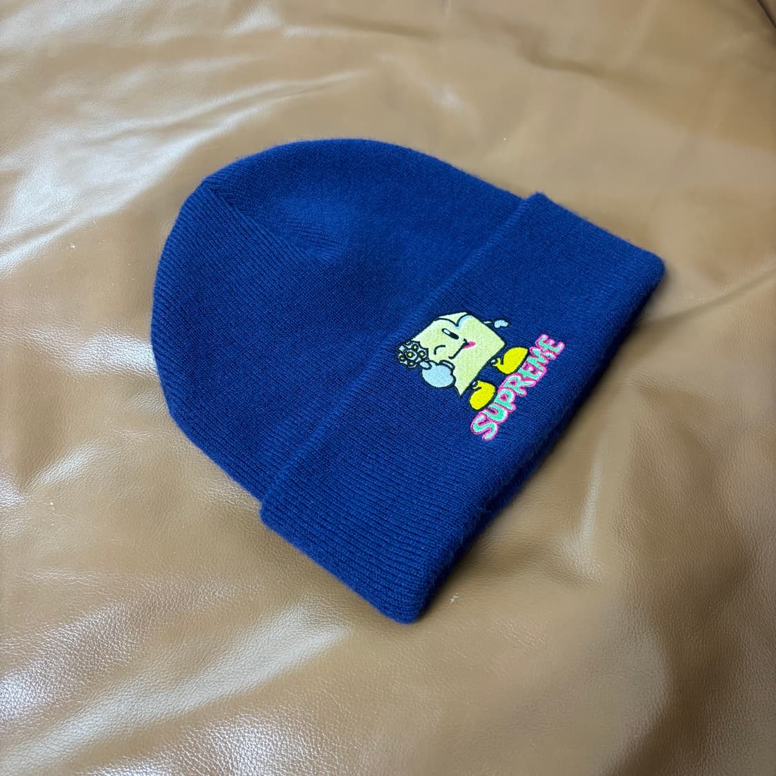 슈프림 비니 모자 스티키 노트 네이비 상품이미지3