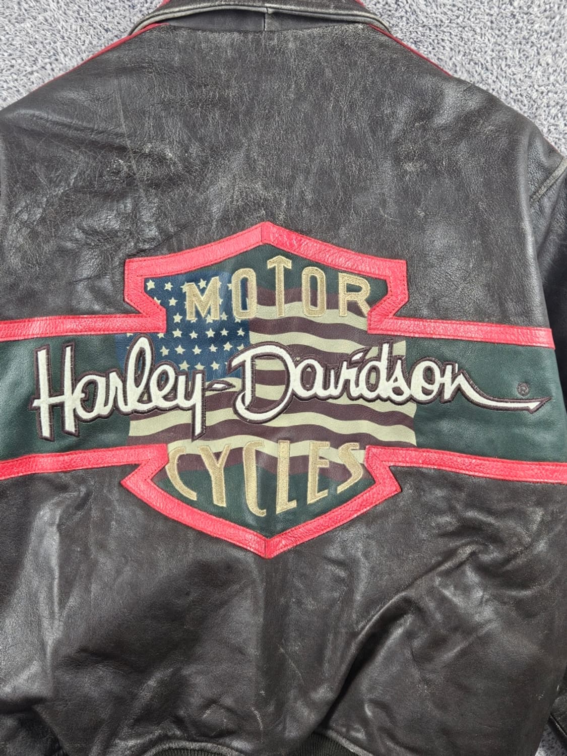 할리데이비슨 모터사이클 라이더 가죽 자켓 ( L ) / 11211 상품이미지10