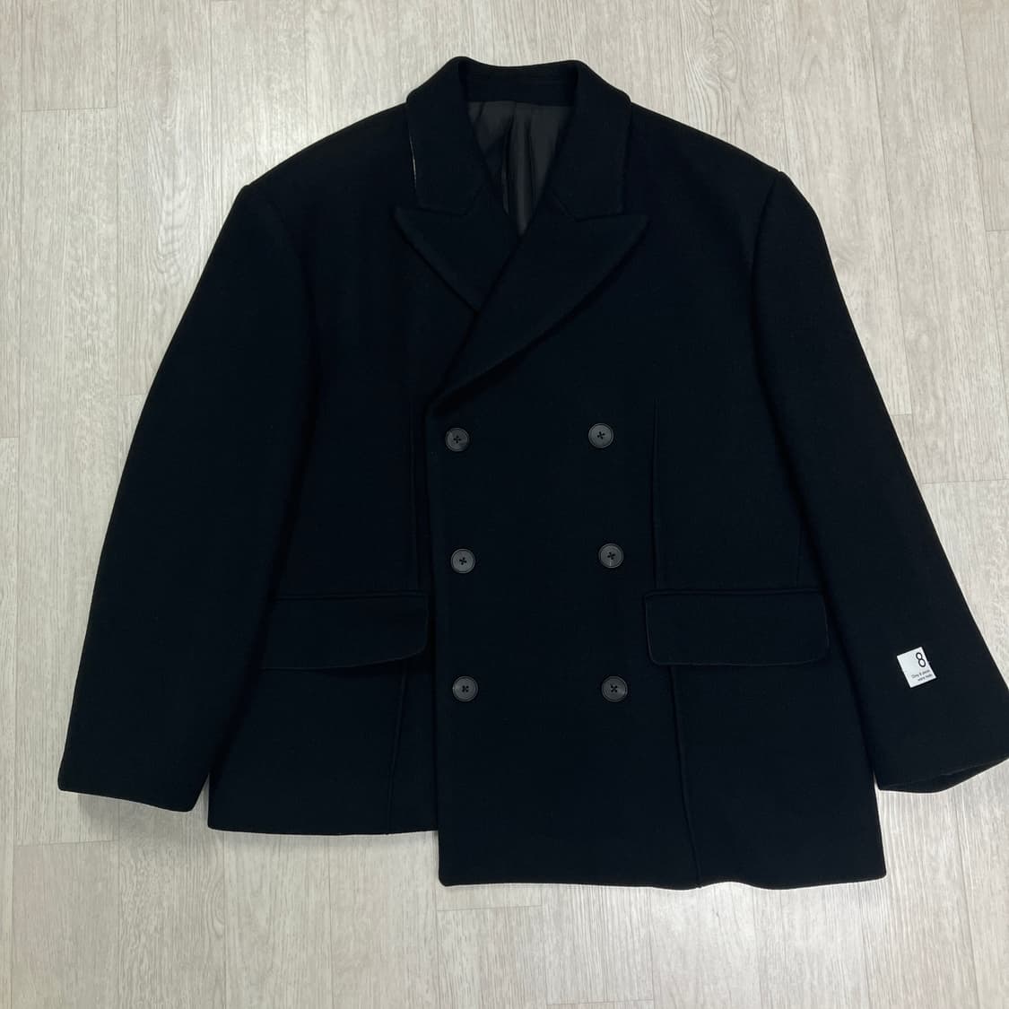 [M] 래코드 만테코 더블 피코트 블랙 상품이미지6