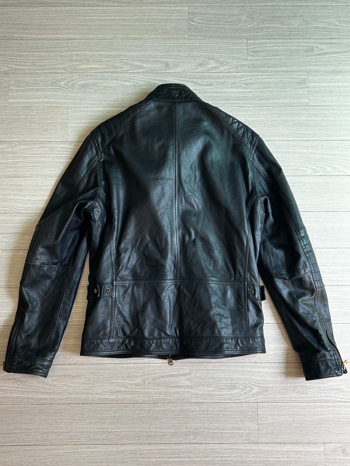 마시모두띠 사선지퍼 가죽자켓 상품이미지2