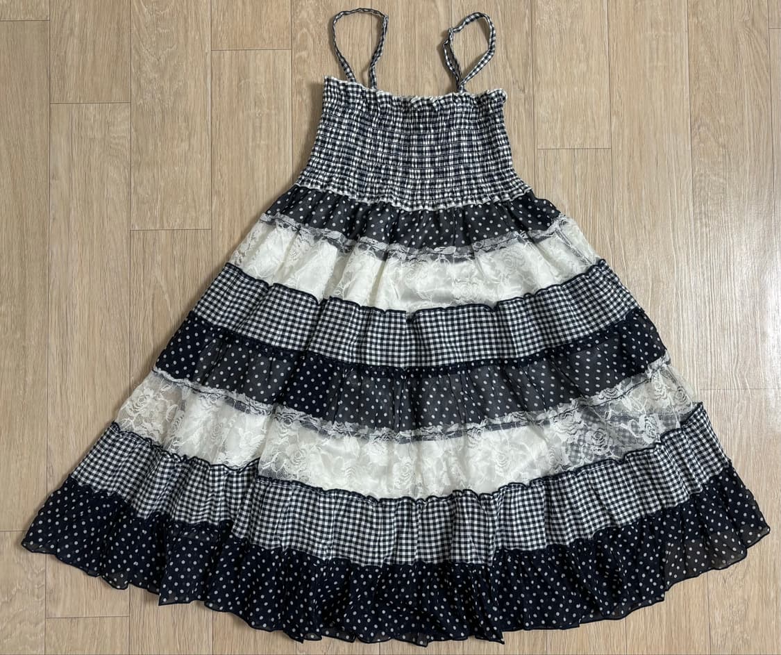 shop502 샵오공이 일본빈티지 미디나시원피스 사와코 모리룩 너드룩🤍 상품이미지2