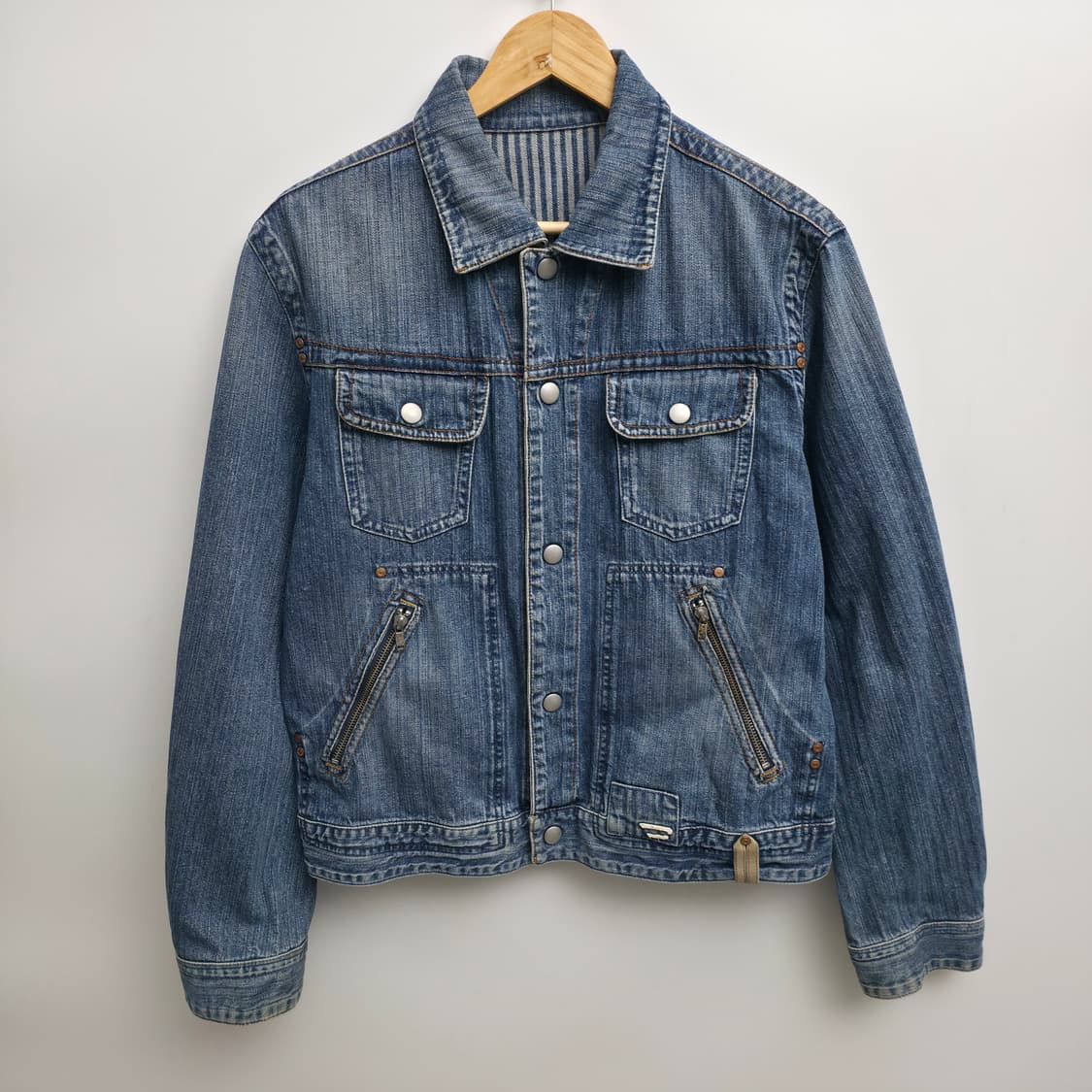 [L] 디젤 리버시블 히코리 데님 자켓 상품이미지1