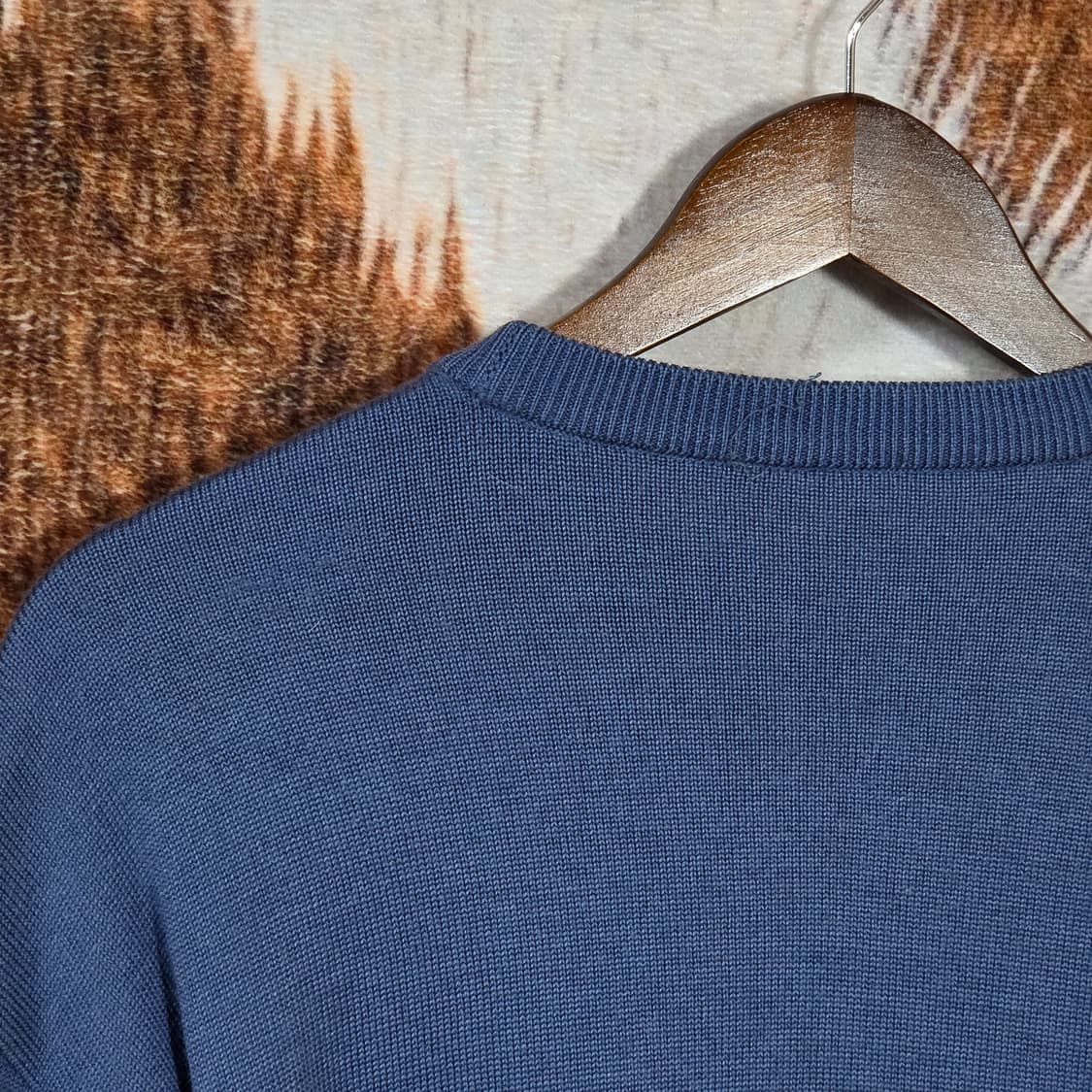 라코스테 블루 노르딕패턴 꽈배기 니트  상품이미지6