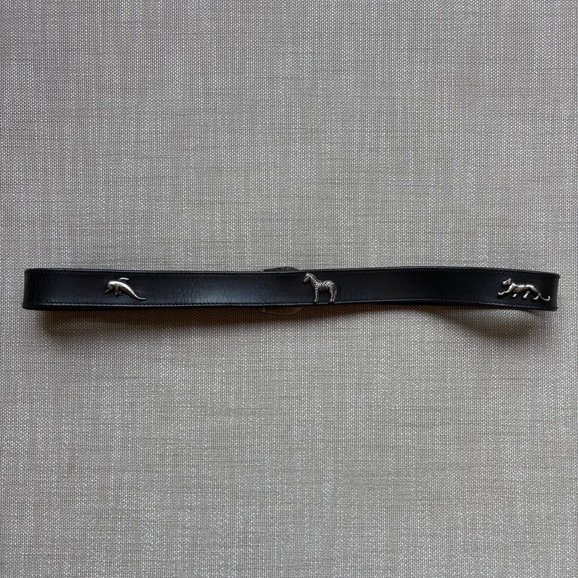 [35-36] 블랙 래티고 레더 웨스턴 레인저 벨트 상품이미지4