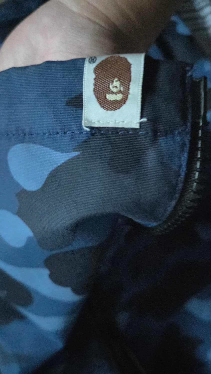 BAPE 블루 카모 바람막이 XL 상품이미지2