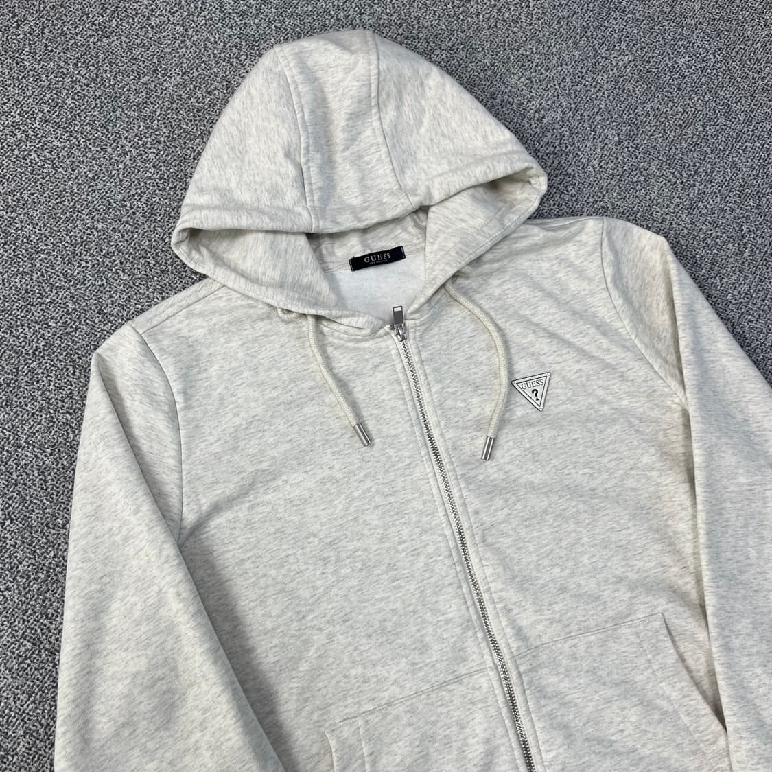 <게스 멜란지 화이트 후드집업> No.1433 상품이미지4