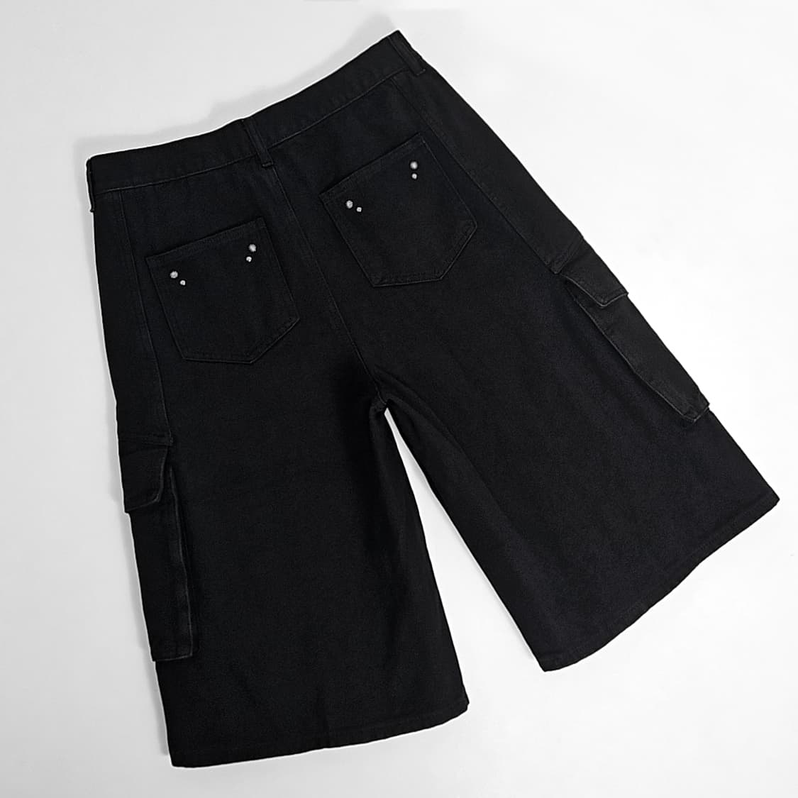 Lindel 웨스턴 리벳 워싱 카고 팬츠 (black) 상품이미지2