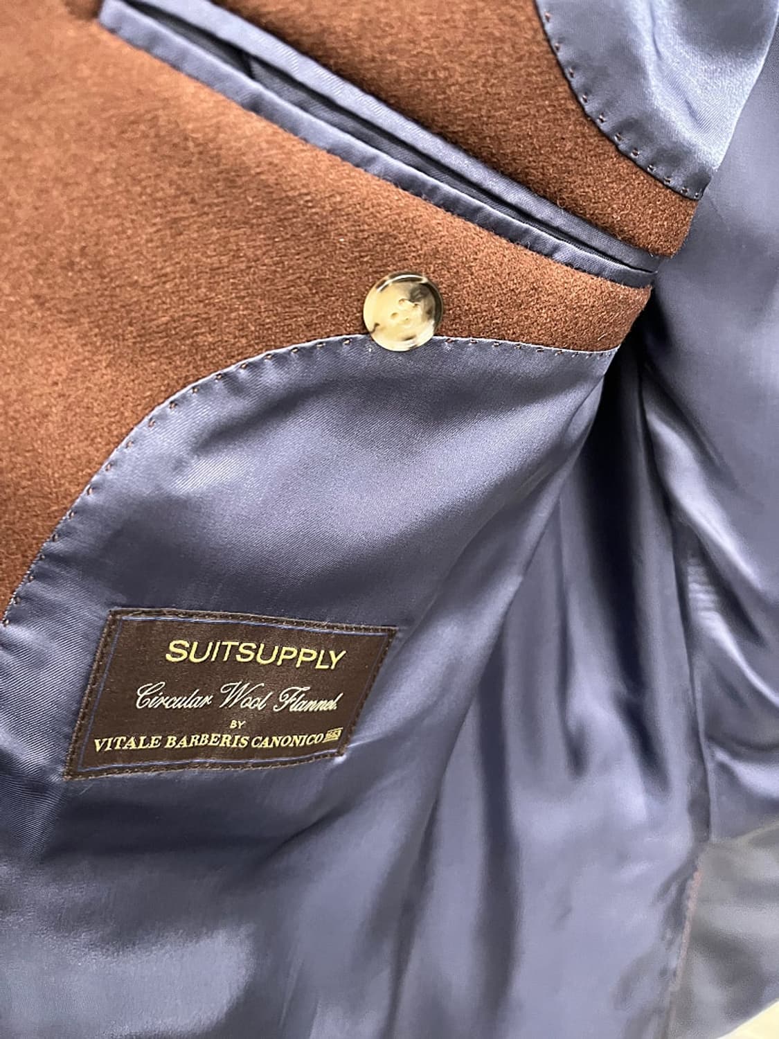 100) 수트서플라이 버건디 울자켓  상품이미지5