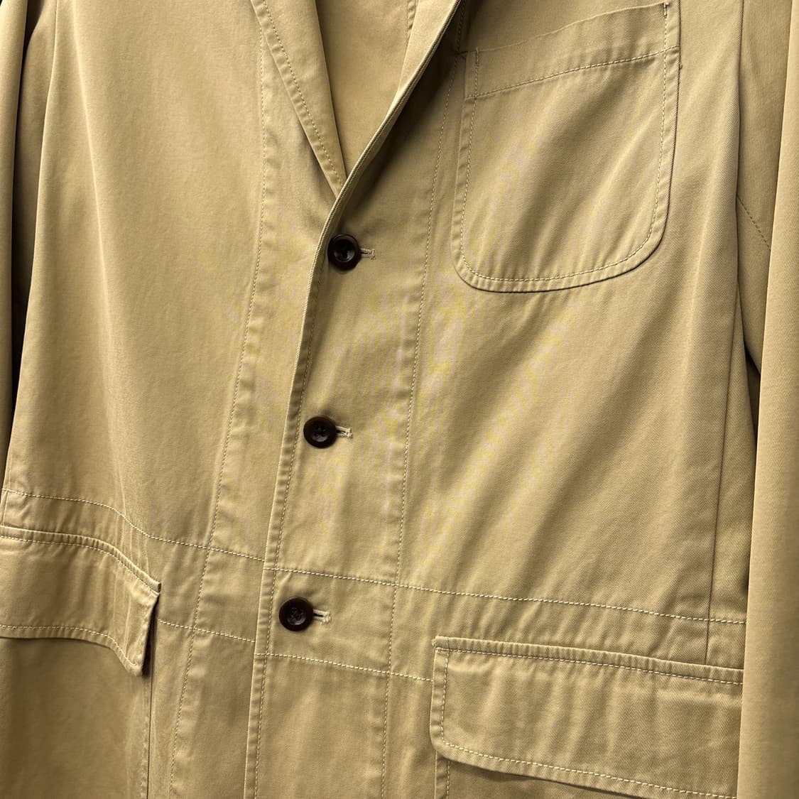 90s 폴로 랄프로렌 코튼트윌 스티치라인 블레이저 자켓 N1225 상품이미지6