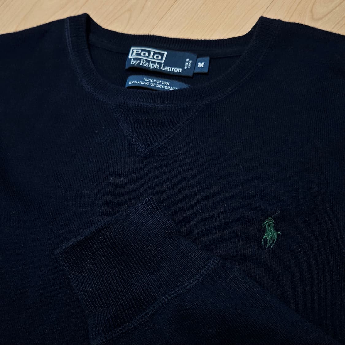 폴로 정품 네이비 니트 100% 코튼 면 M 사이즈 100 - 105 상품이미지1