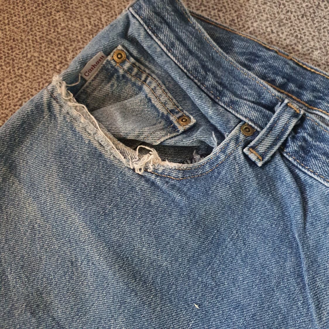 칼하트 헤비 데님 팬츠 No.58 상품이미지4