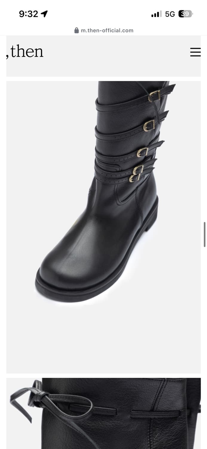 then 덴 BB Ankle Boots 블랙 225 새거 팝니다 상품이미지3