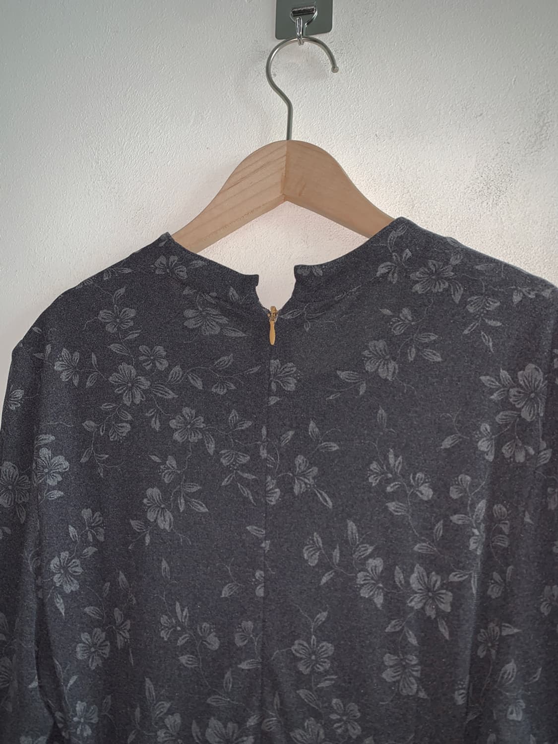 Grey flower slim belted dress 상품이미지6