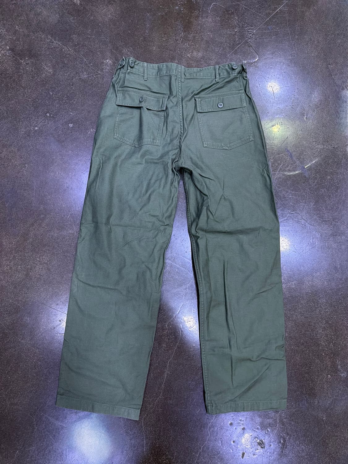 무신사스탠다드 레플리카 퍼티그 팬츠 세이지 그린 33 상품이미지4