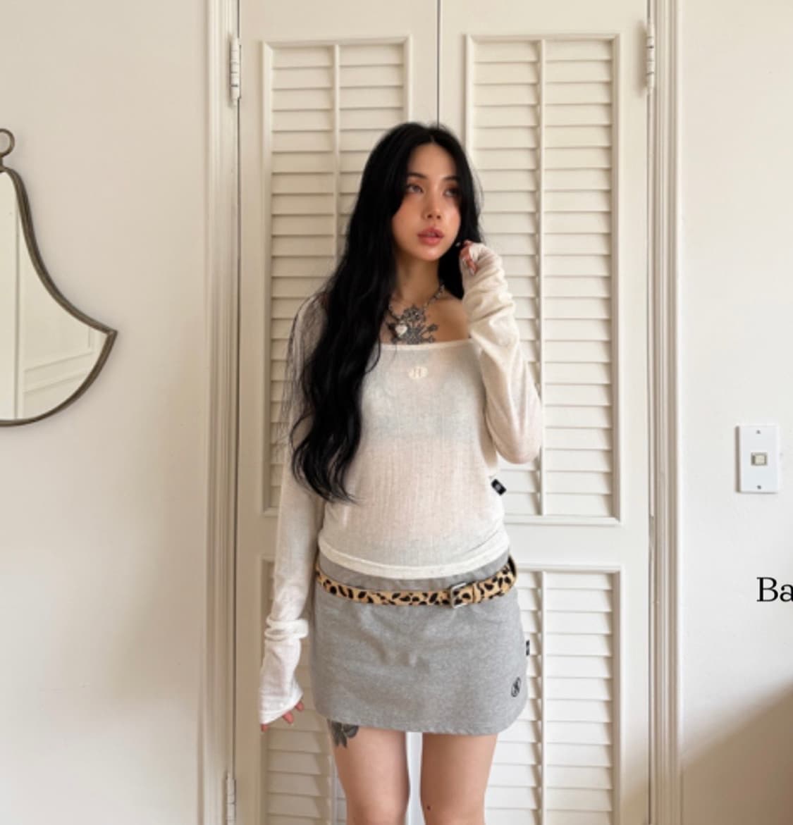 더미스테리어스호텔 린넨 스퀘어 탑 상품이미지4