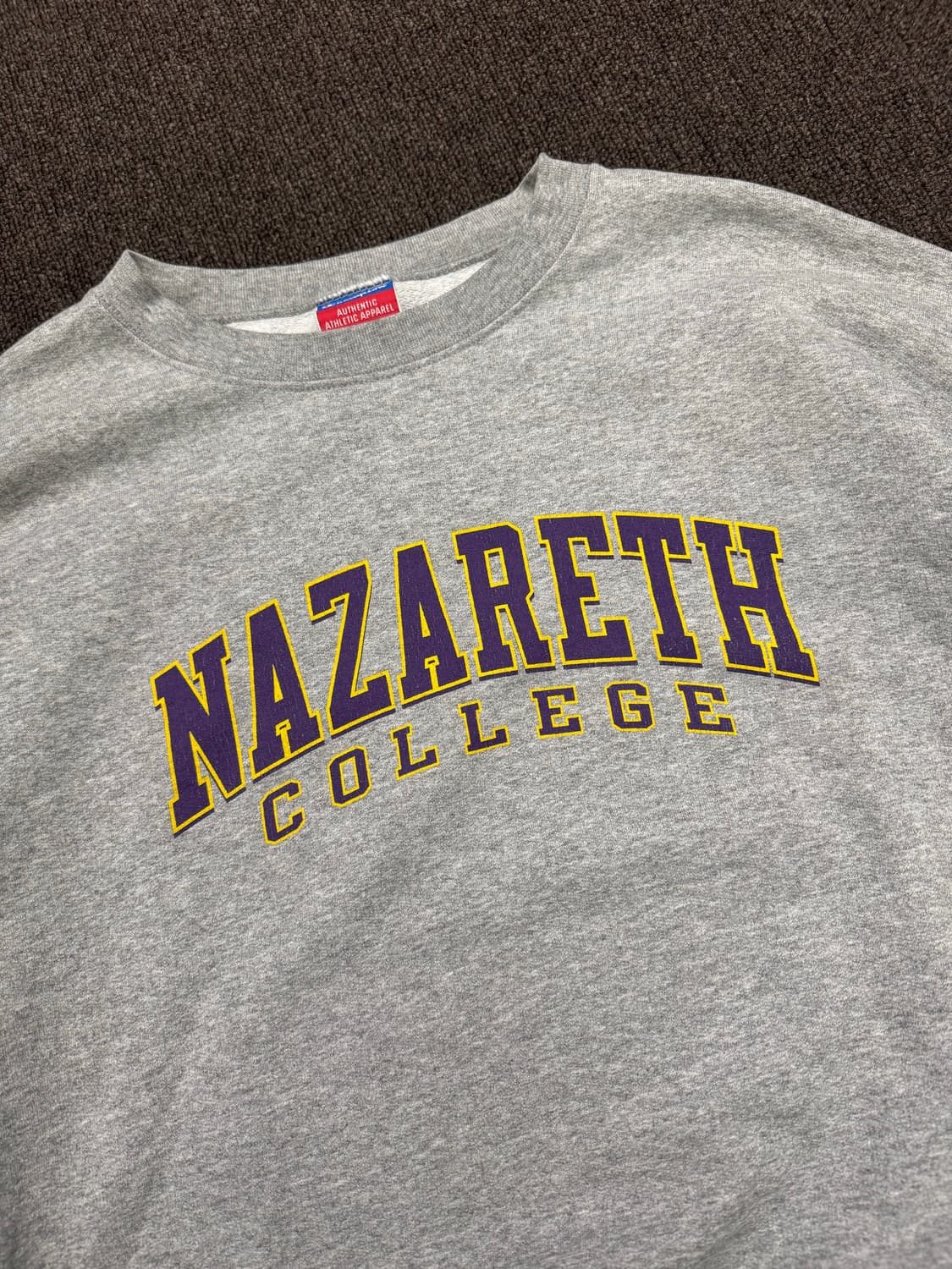 L)챔피온 빈티지 NAZARETH 프린팅 그레이 스웻셔츠(핀홀) 상품이미지4