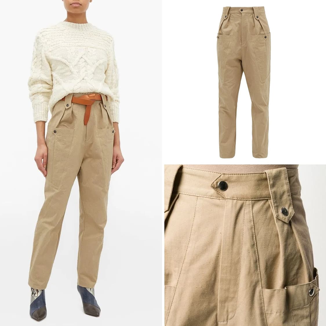 이자벨마랑 코튼 포플린 카고 팬츠 상품이미지2