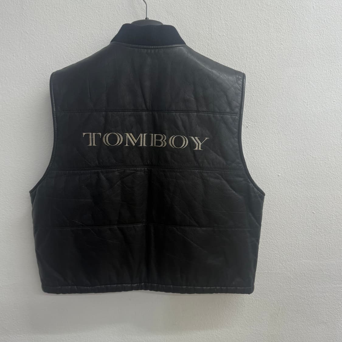 90s 톰보이 레더 베스트 상품이미지3