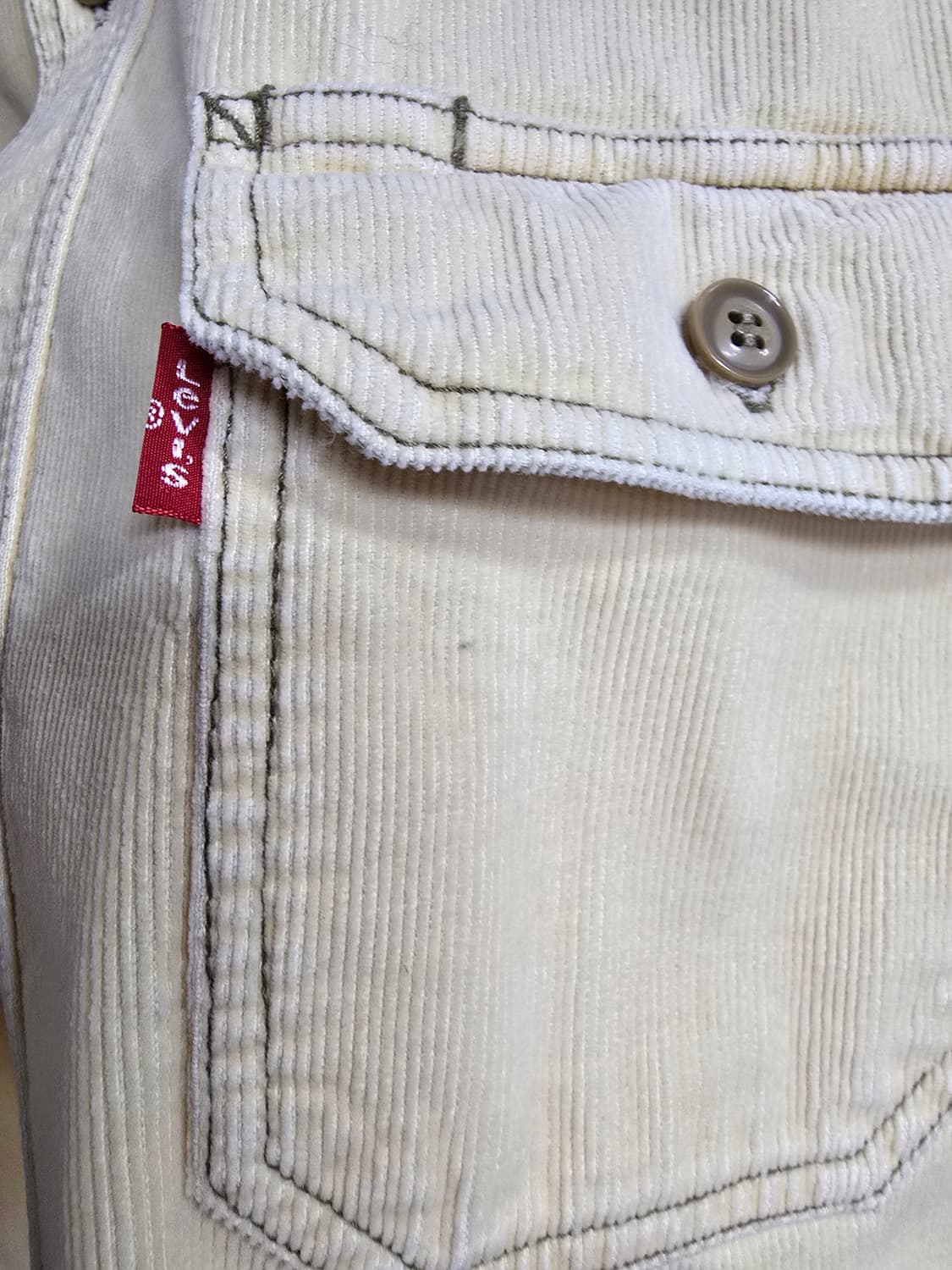 리바이스 코듀로이 셔츠 아이보리 JAPAN (1505) 상품이미지5