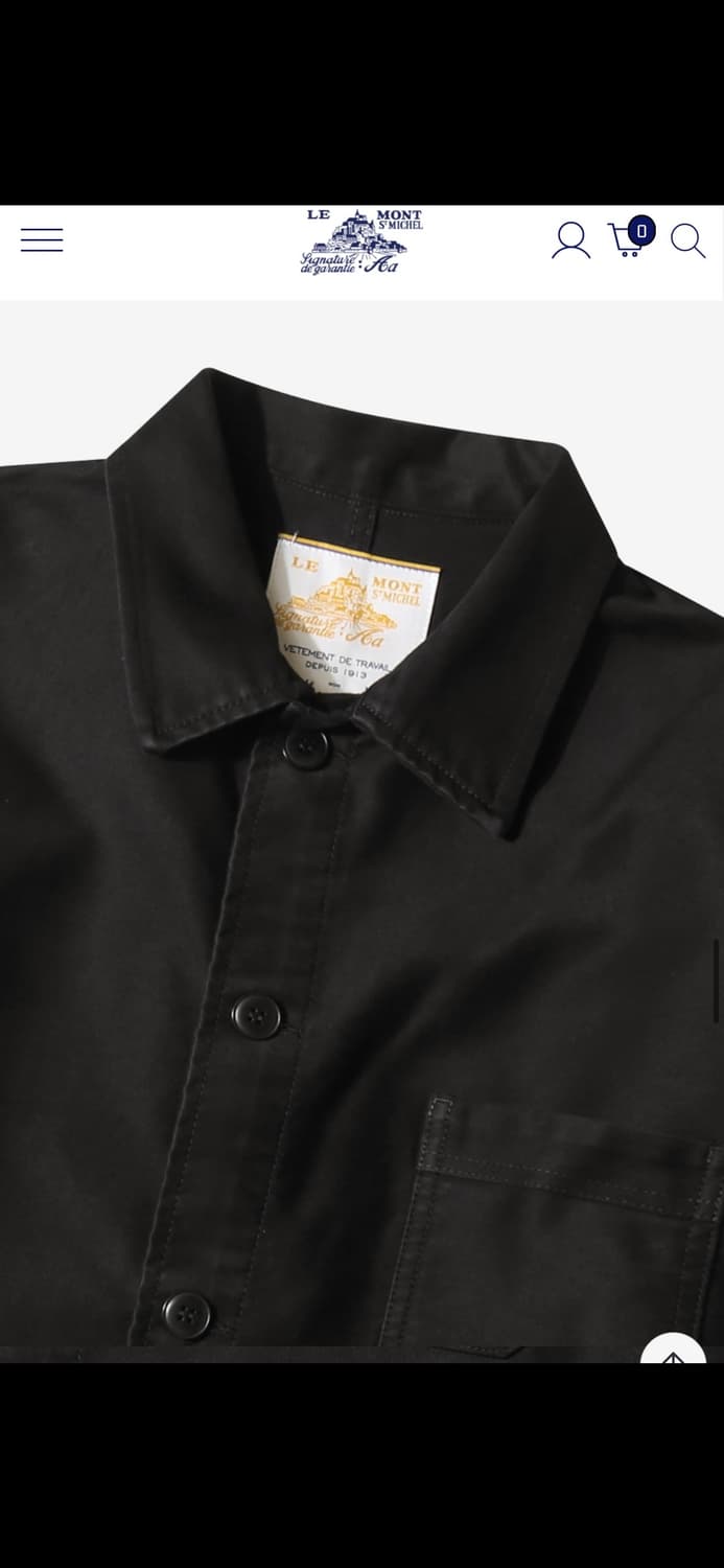 [50] 르몽생미셸 몰스킨 워크자켓_블랙 상품이미지3