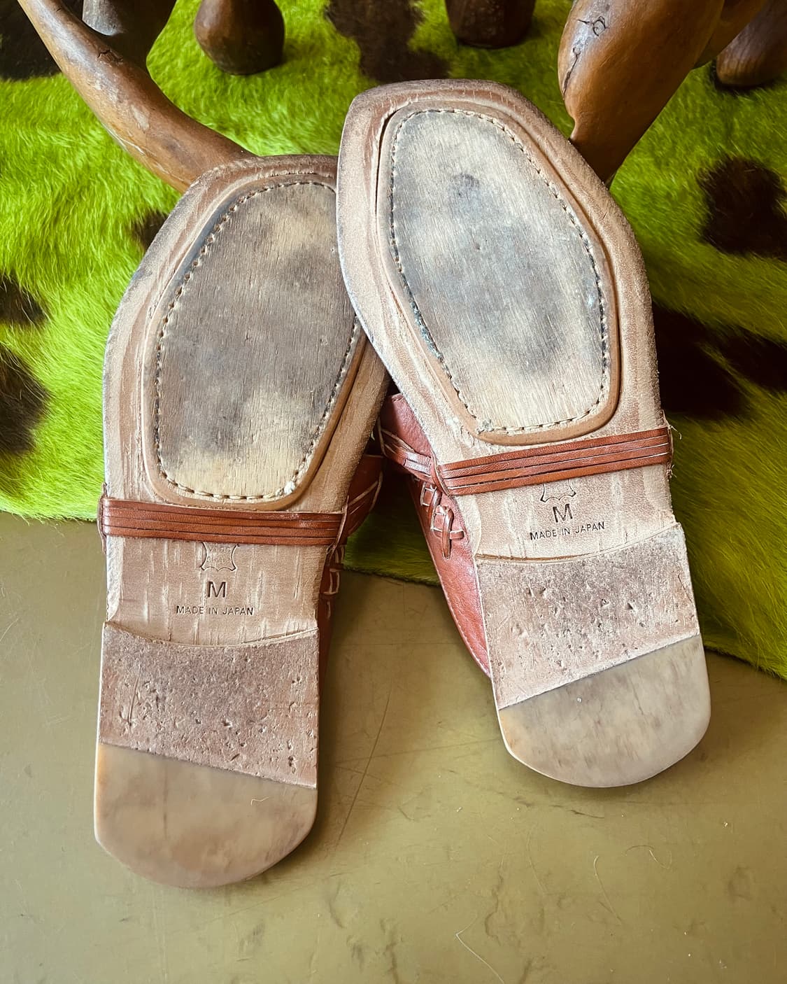 Whoop de doo Leather Western Flip-Flop 상품이미지7
