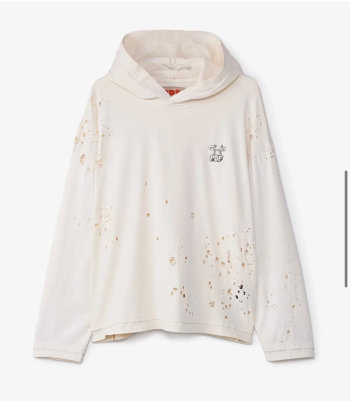 [xl] PDF distroyed hoodie pink 상품이미지4