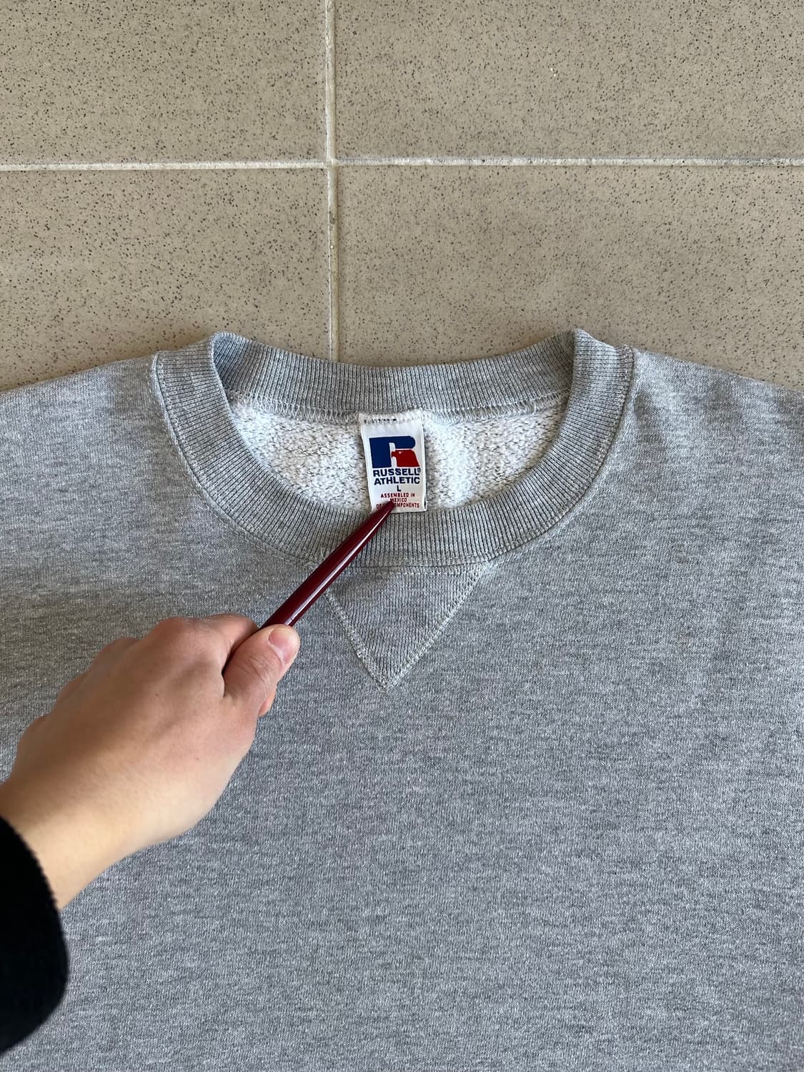 90s 빈티지 러셀 스웻셔츠 그레이 L 상품이미지9