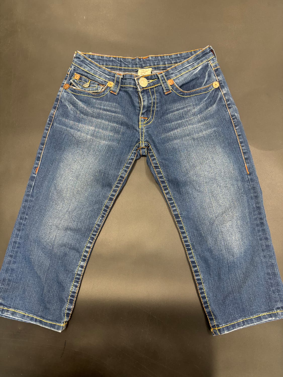 트루릴리젼 데님 청바지 7부 상품이미지1