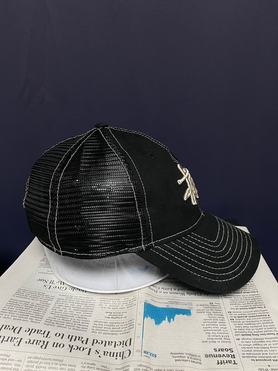 스투시 뉴에라 9Twenty 베이직 트러커 블랙 상품이미지3