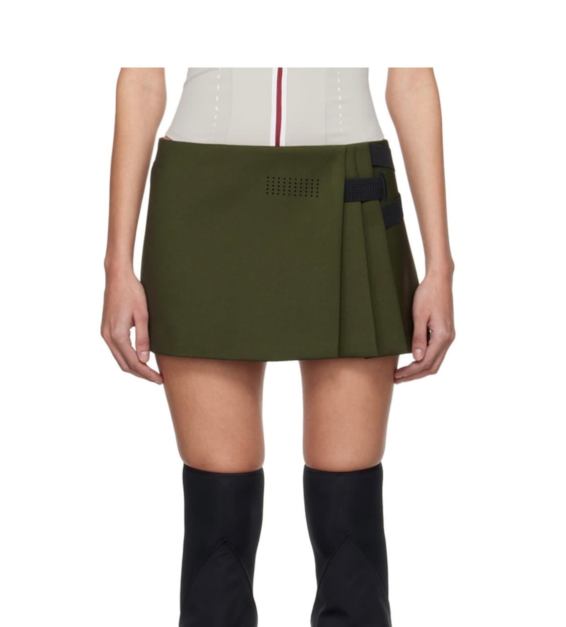 혜인서 스커트 카키 새상품 상품이미지1