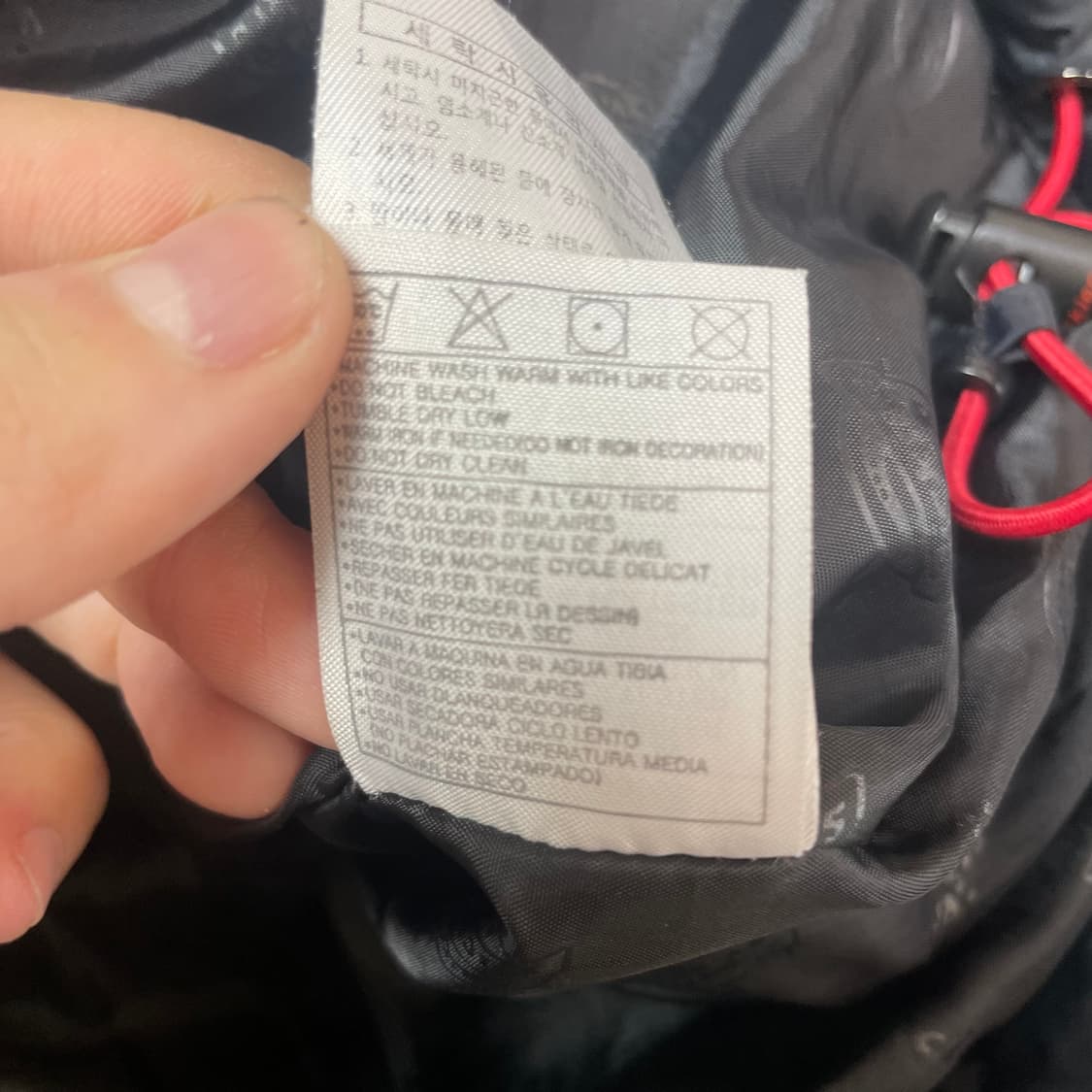 디키즈 베이직 USA 레드 로고 경량 패딩 M 상품이미지8