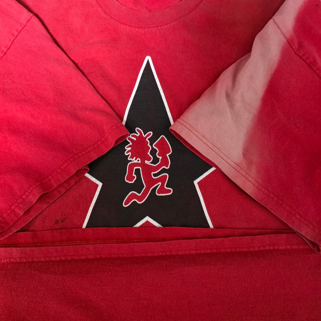 [3XL] 00s ICP 스타 해칫맨 빈티지 랩티 밴드티 페이드 레드 상품이미지6