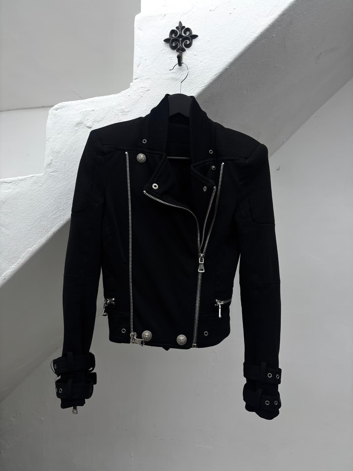 zipper eyelet strap jacket  상품이미지3
