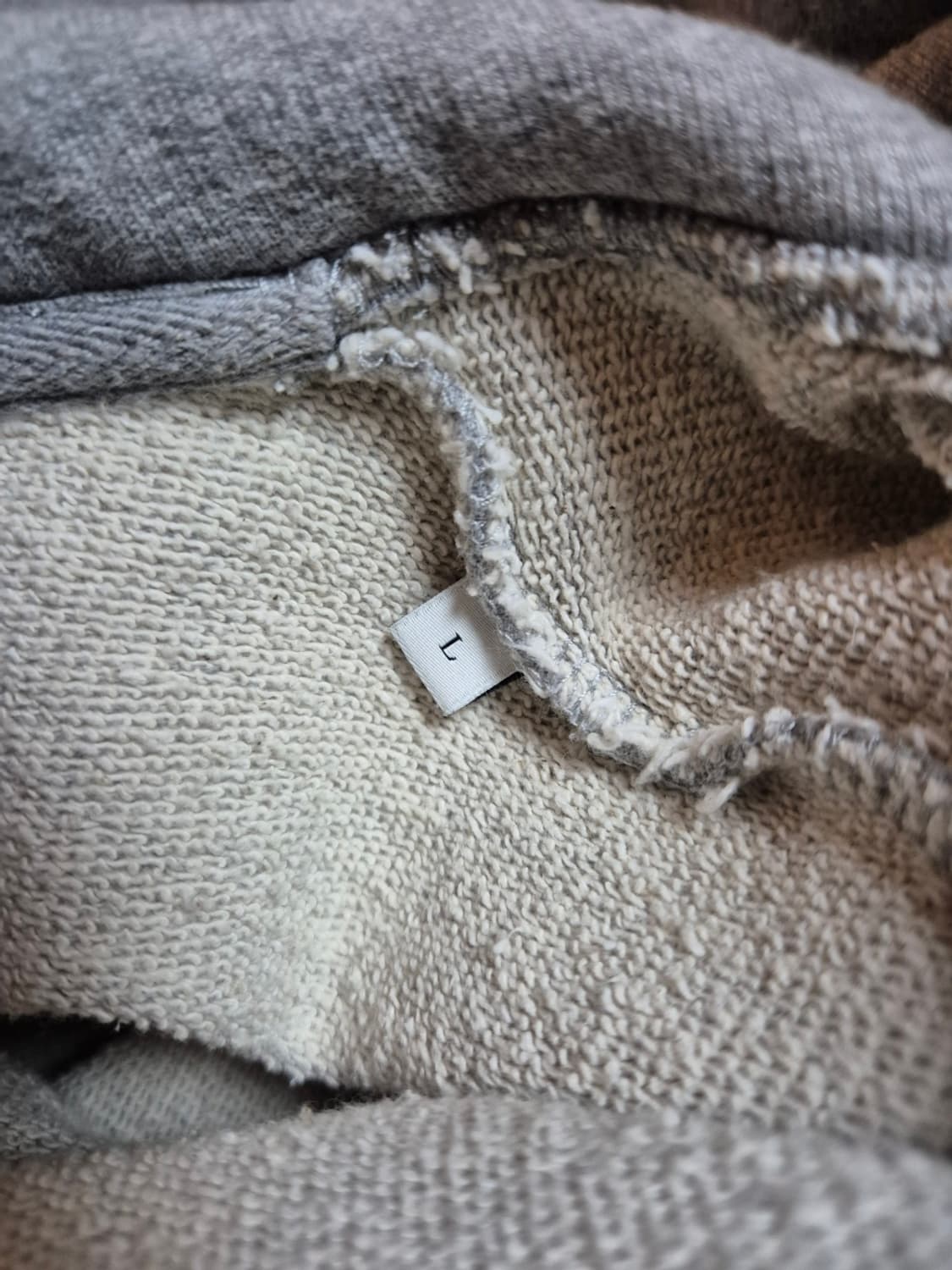 (L) 산드로옴므 SMILEY 그레이 후드티 상품이미지8