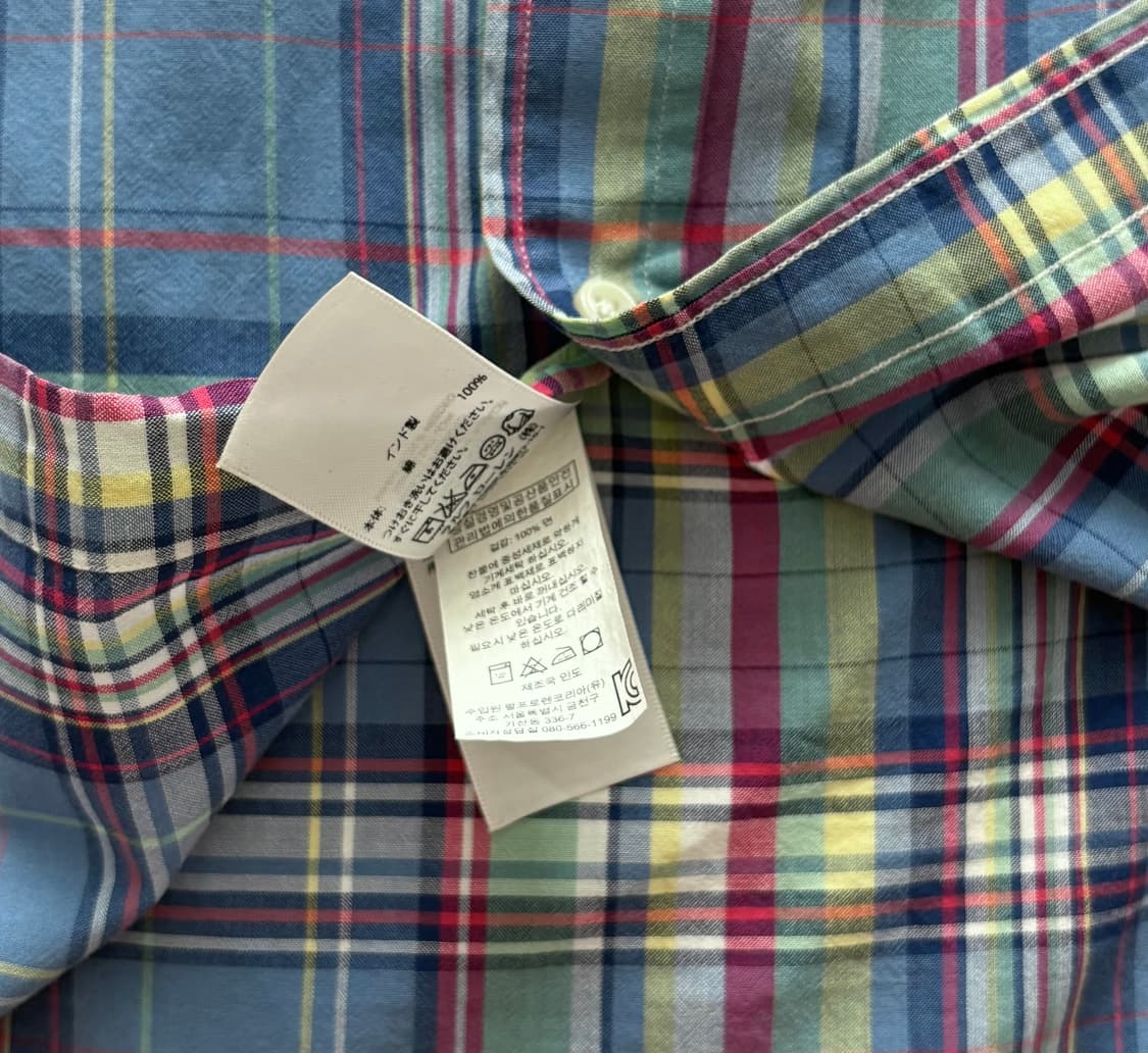 Polo 폴로랄프로렌 체크 반팔 셔츠 상품이미지4