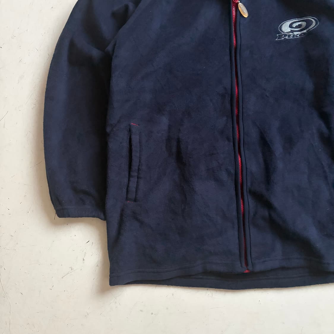 90s PIKO 빈티지 플리스 집업 자켓 L 상품이미지3