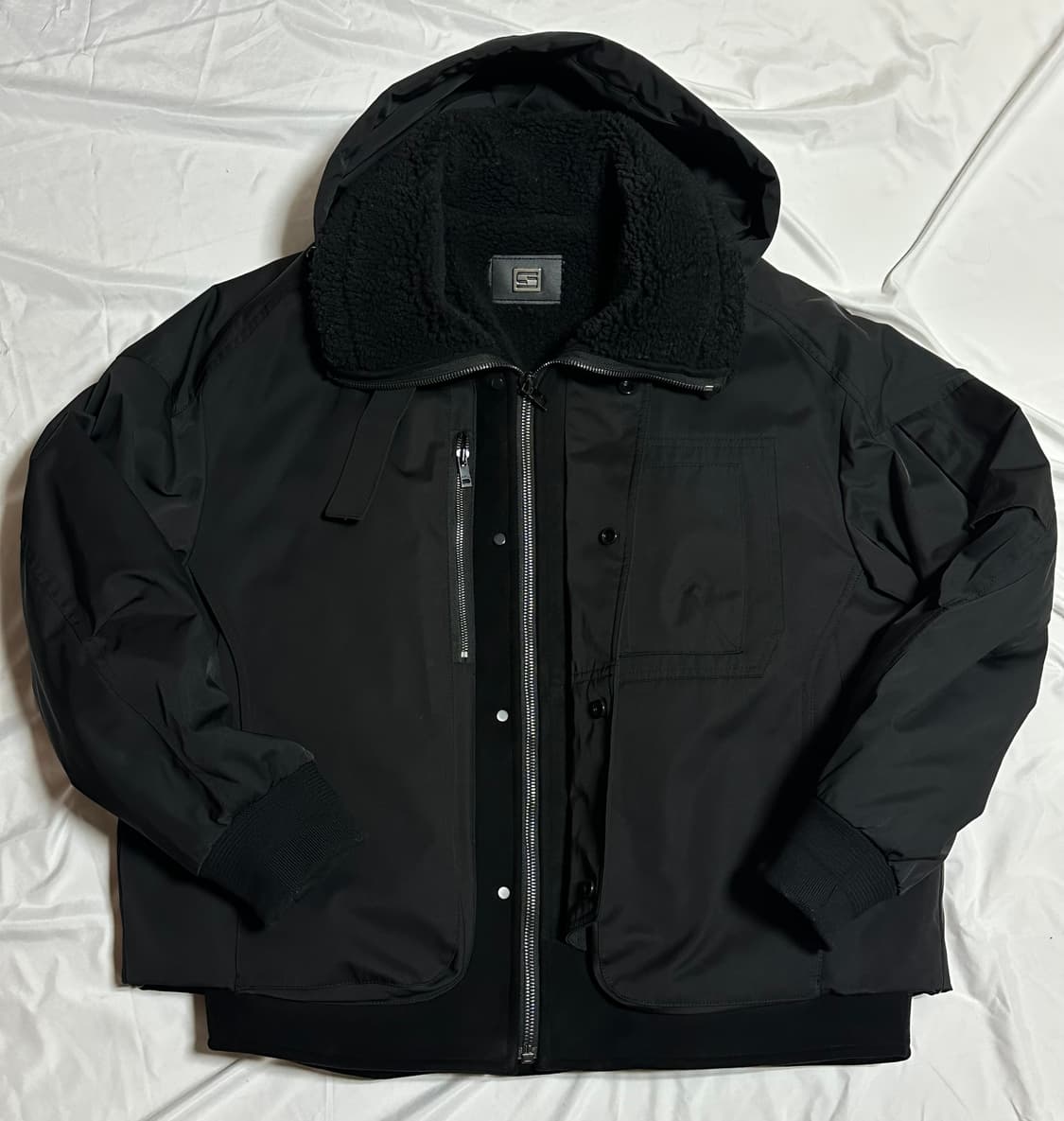 시스템 옴므 무스탕 자켓 블랙 상품이미지2