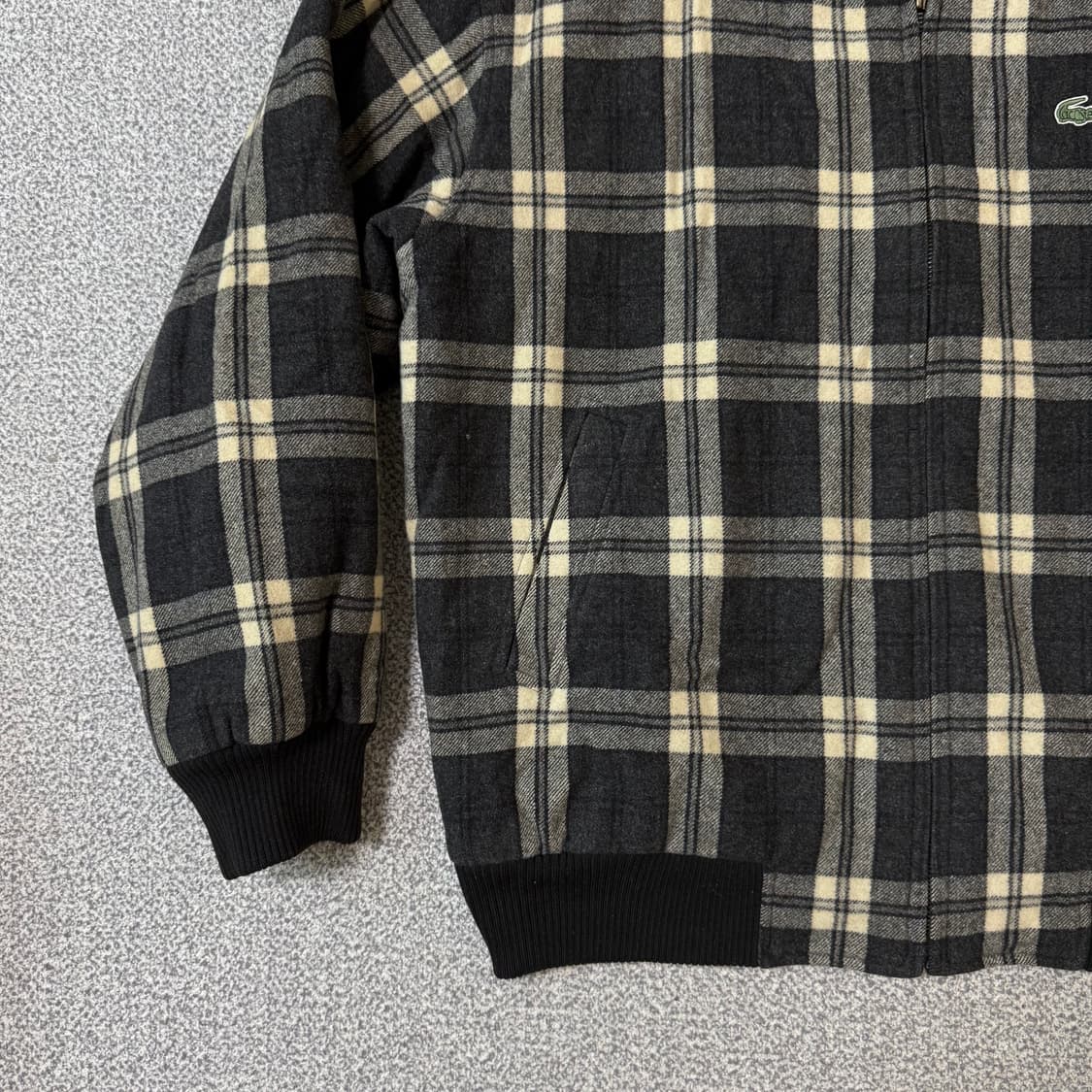 라코스테 울 체크 봄버 자켓 상품이미지7