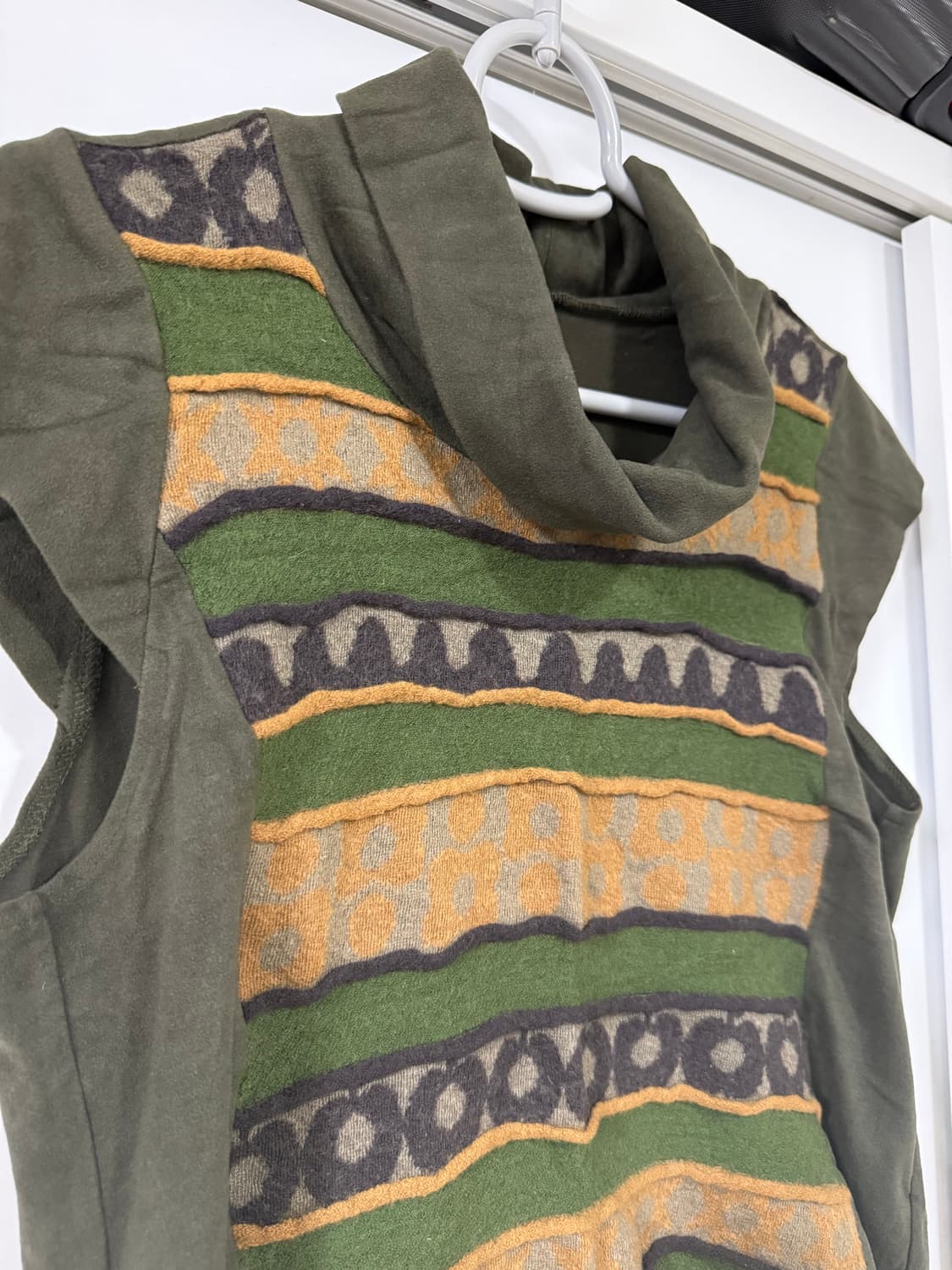 Khaki knit vest 상품이미지2