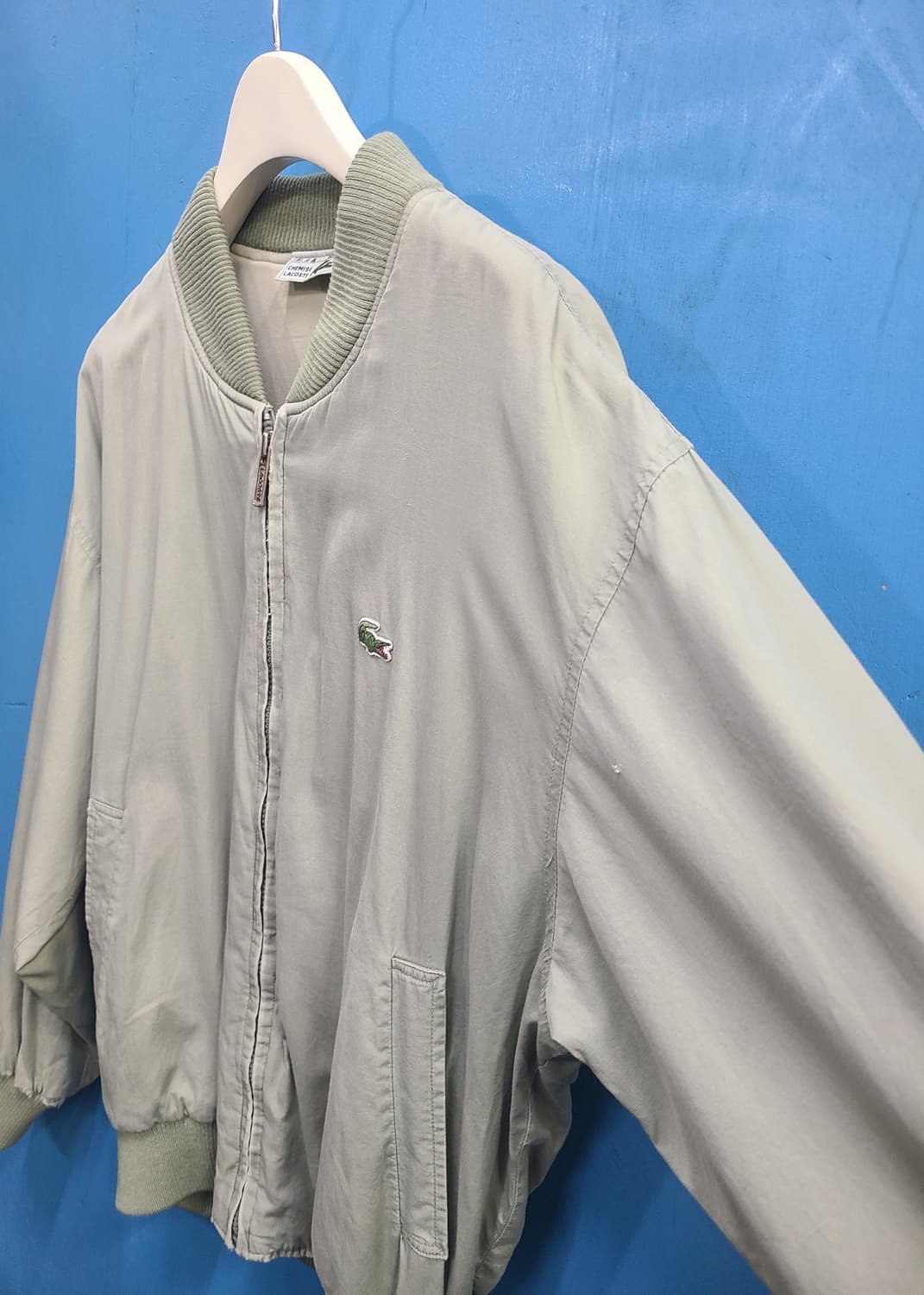 90s 빈티지 라코스테 봄버블루종항공자켓 상품이미지4