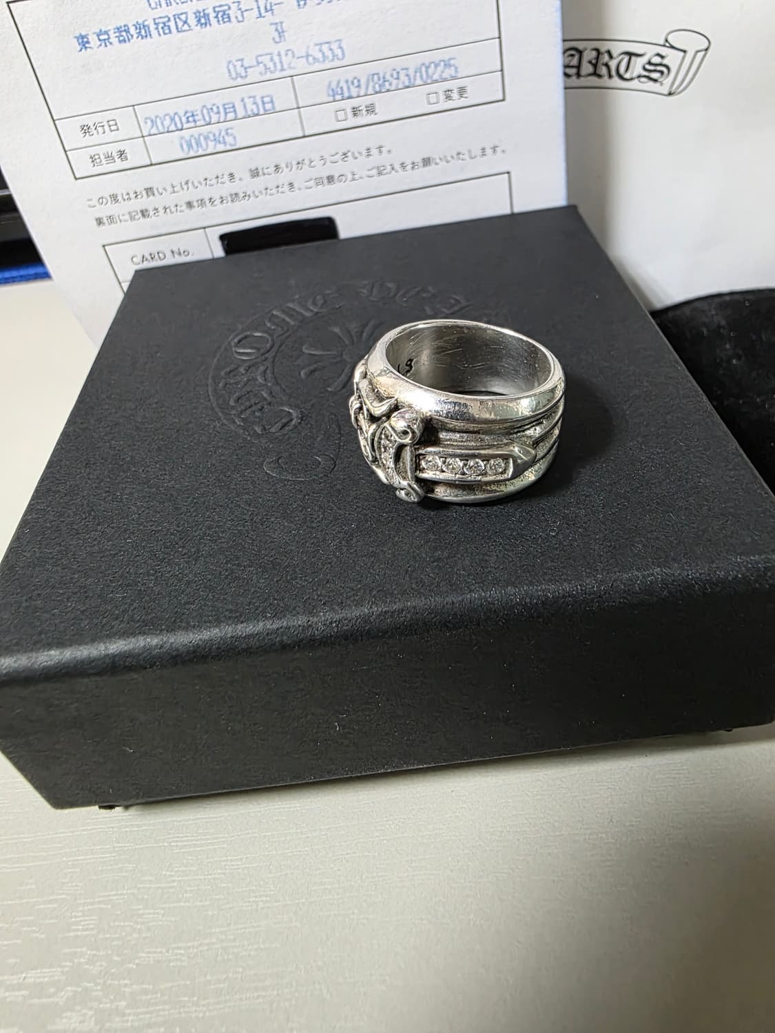 [풀구성,세척완료]크롬하츠 대거링 다이아세팅 us6.5 상품이미지2