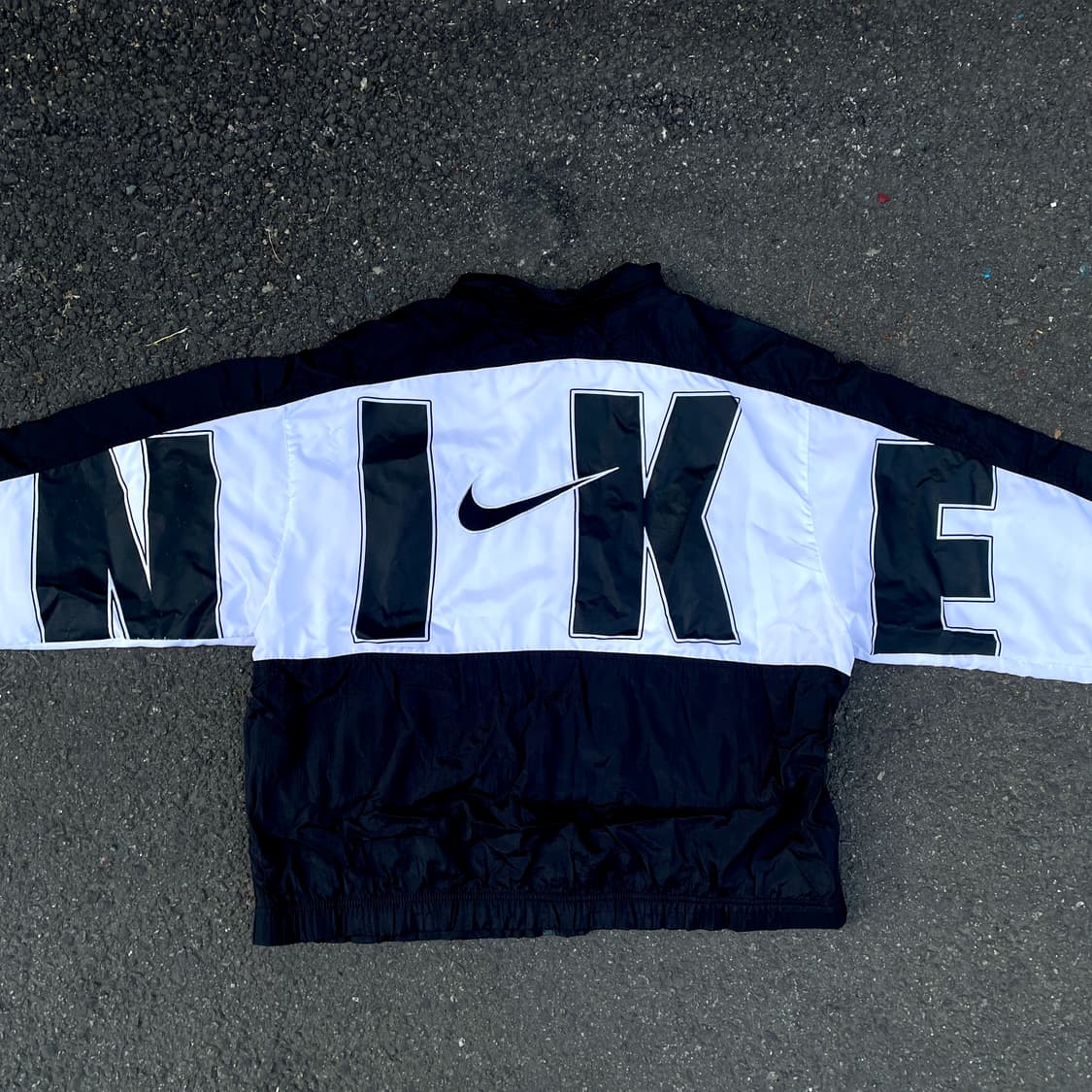 90s 나이키 빅로고 스펠아웃 미드 스우시 트랙자켓 올드스쿨 바람막이 L 상품이미지1
