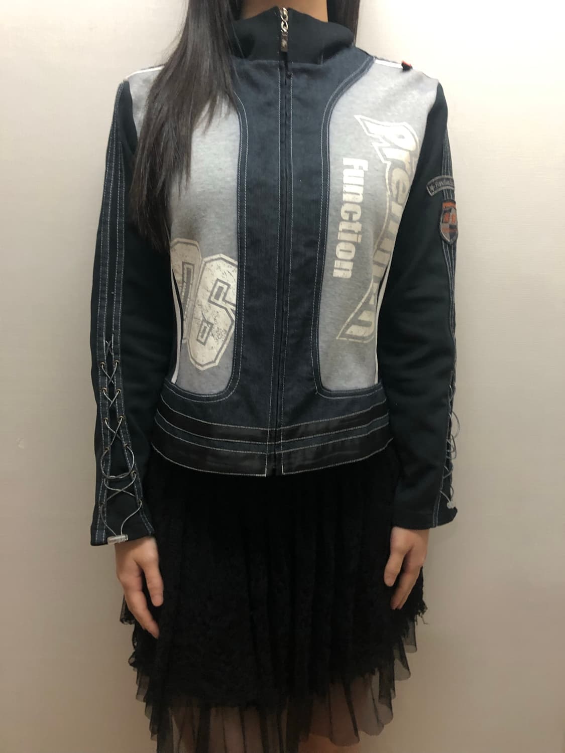 빈티지 블랙 아일렛 져지 상품이미지1