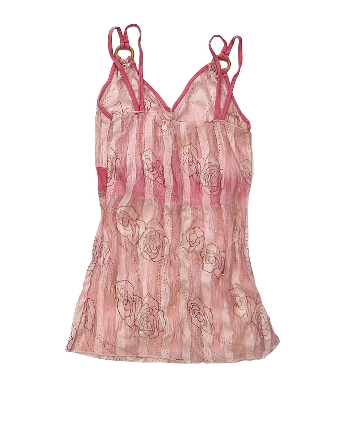 Striped rose camisole top 상품이미지3