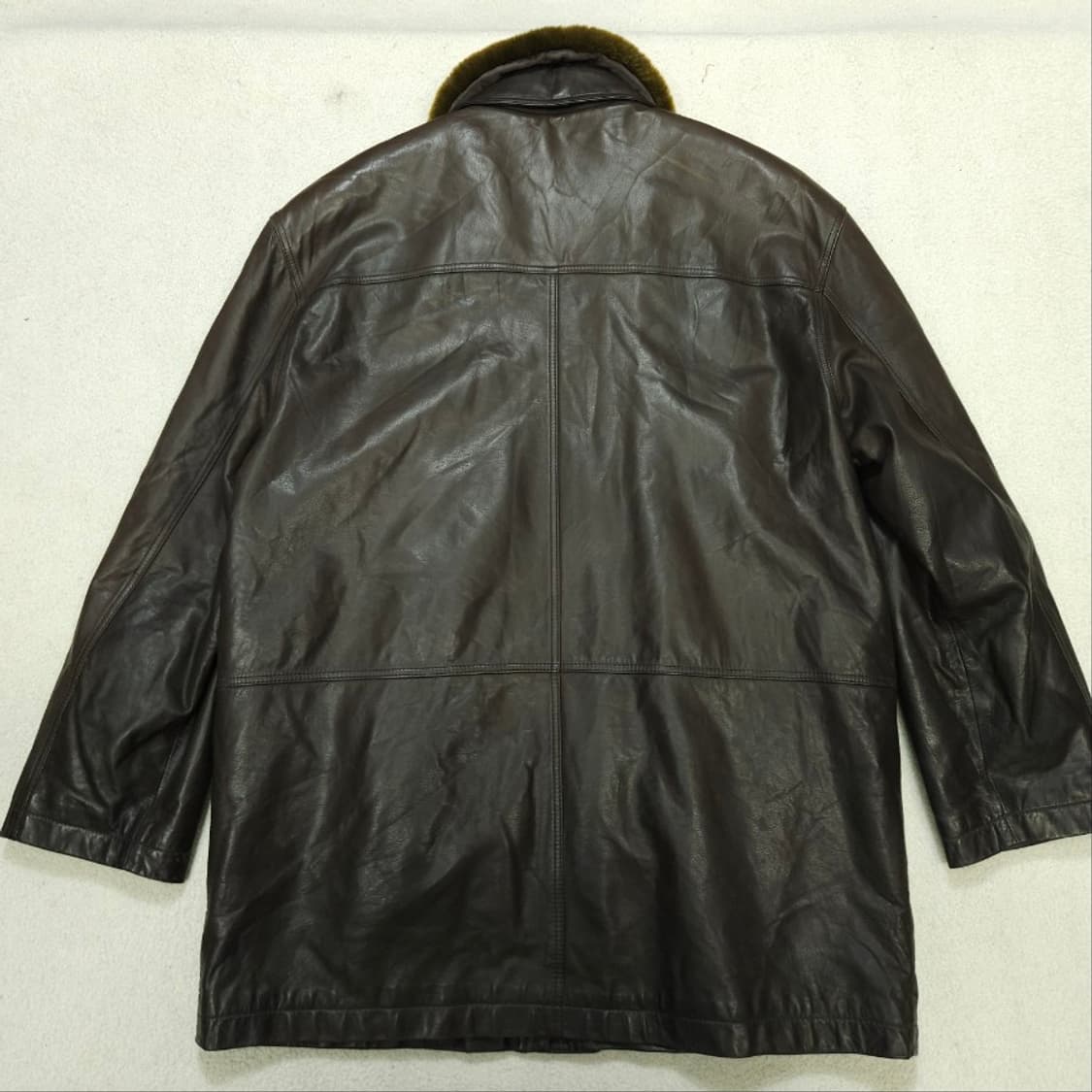 90s 입생로랑 송아지 가죽 자켓 100 상품이미지3