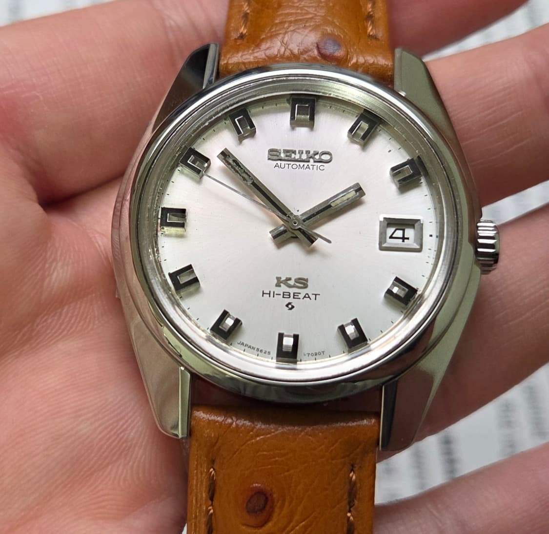 레어] 빈티지 킹세이코 56KS 와이드보이 실버판 오토매틱 금배꼽 ver 상품이미지6