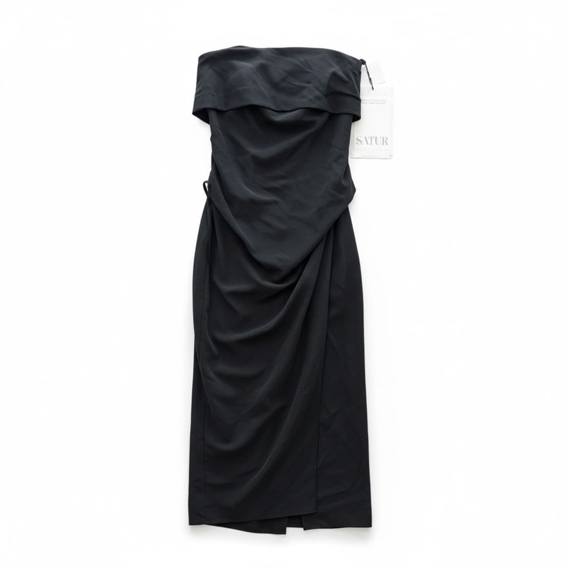 SATUR Oath 백리스 셔링 드레스 블랙 M 상품이미지1