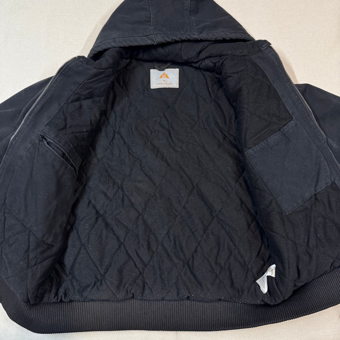 M) USA 워크웨어 덕 캔버스 액티브 자켓 블랙 상품이미지5