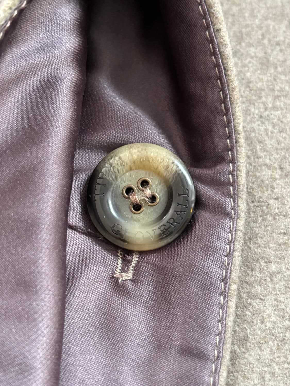 Gloverall 글로버올 그레이 하프 케이프 코트 상품이미지6